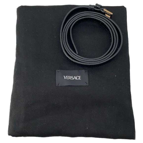 Versace Greca Goddess Embossed 2way Handbag Black - Picture 15 of 15